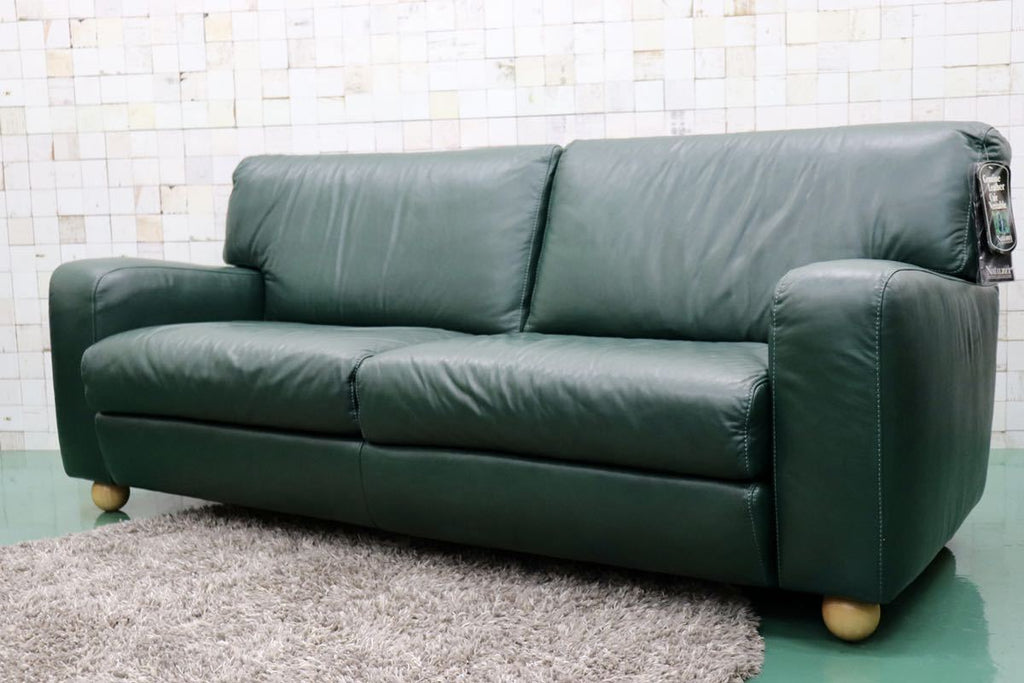 愛品館市原店】 NATUZZI ワイド2人掛けソファー オットマン付 【管理 