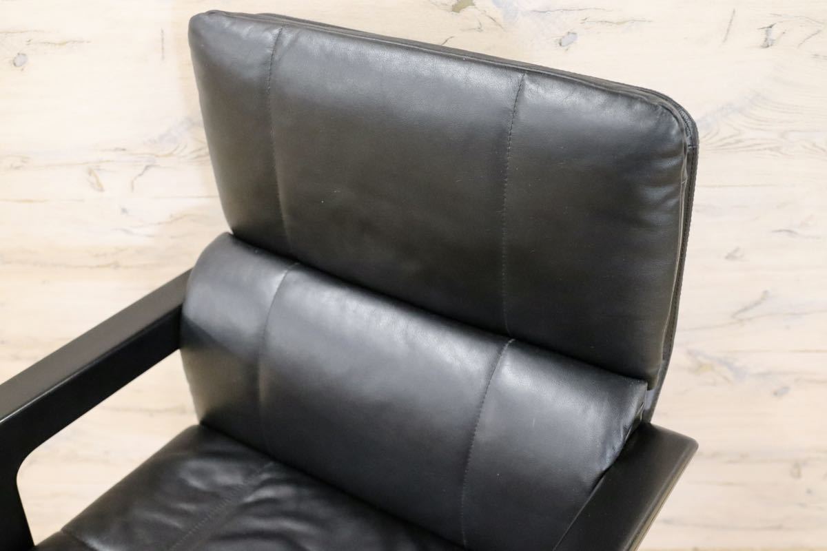 GMFK226B○i4Mariani / クアトロマリアーニ イタリア製 総革 デスクチェア 書斎椅子 高級 エグゼクティブチェア 定価約40万