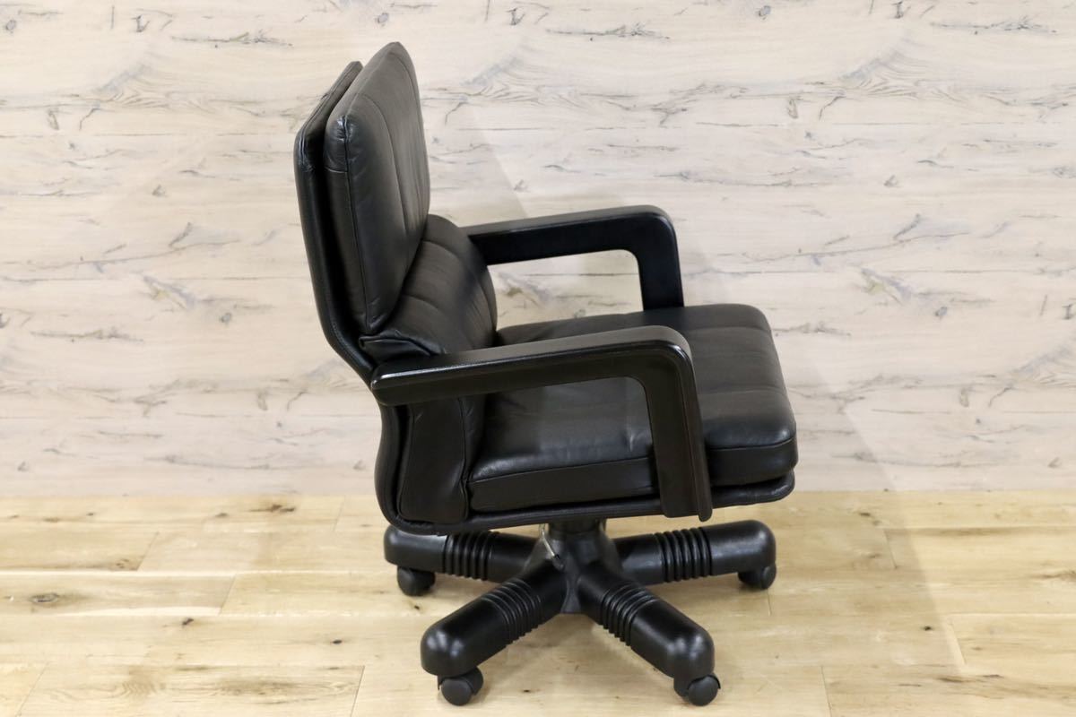 GMFK226C○i4Mariani / クアトロマリアーニ イタリア製 総革 デスクチェア 書斎椅子 高級 エグゼクティブチェア 定価約40万