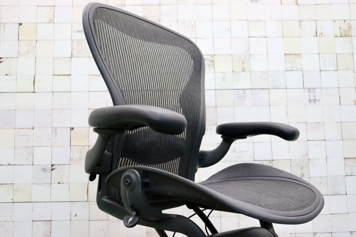 GMFF41○Herman Miller / ハーマンミラー AERON アーロンチェア Bサイズ デスクチェア ワークチェア オフィス 書斎椅子