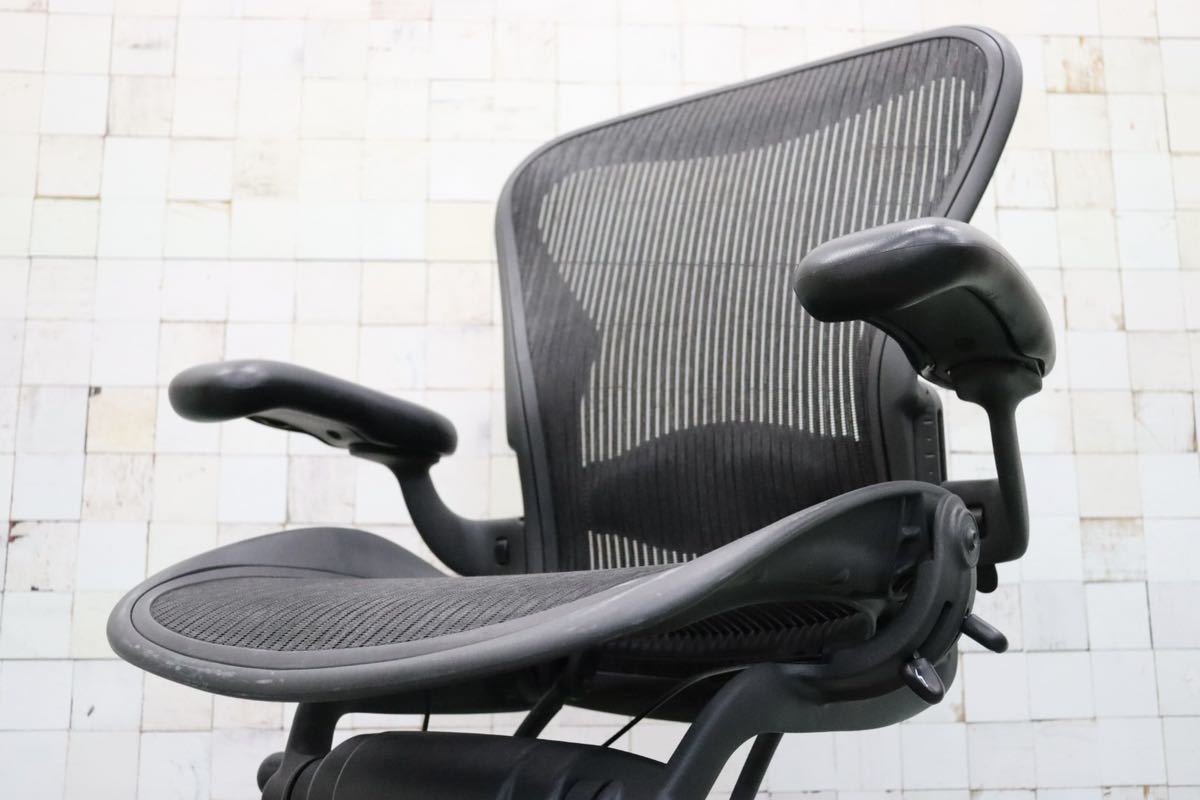 GMFF40○Herman Miller / ハーマンミラー AERON アーロンチェア Bサイズ デスクチェア ワークチェア オフィス 書斎椅子