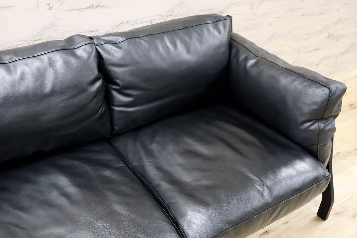 GMFK408○Cassina / カッシーナ 285 ELORO エローロ 3人掛けソファ トリプルソファ 本革 ロドルフォ・ドルドーニ 定価約230万