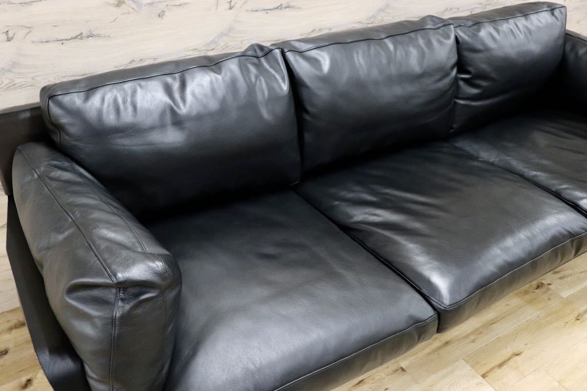 GMFK408○Cassina / カッシーナ 285 ELORO エローロ 3人掛けソファ トリプルソファ 本革 ロドルフォ・ドルドーニ 定価約230万