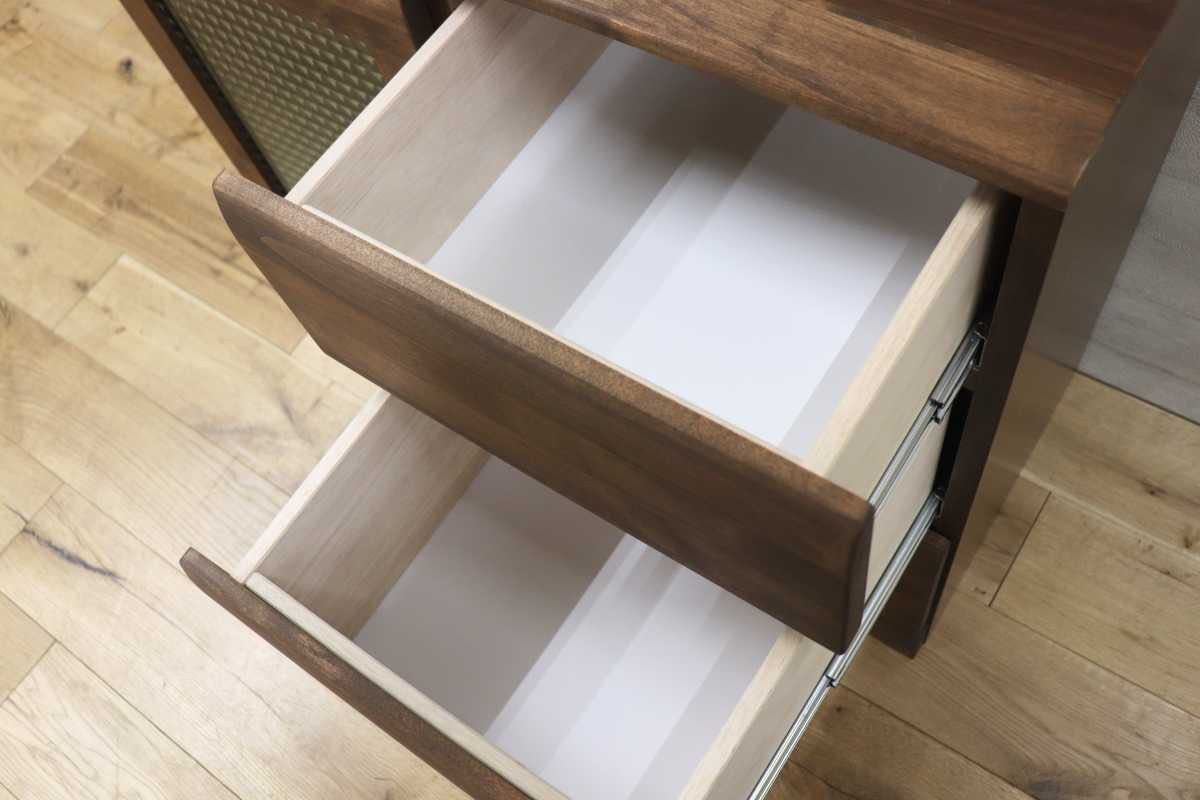 GMFK541C○隈木工所 フレスコ キャビネット 収納棚 チェスト リビング収納 天然木 アルダー材 オイル塗装 大川家具 定価約8.2万 展示品