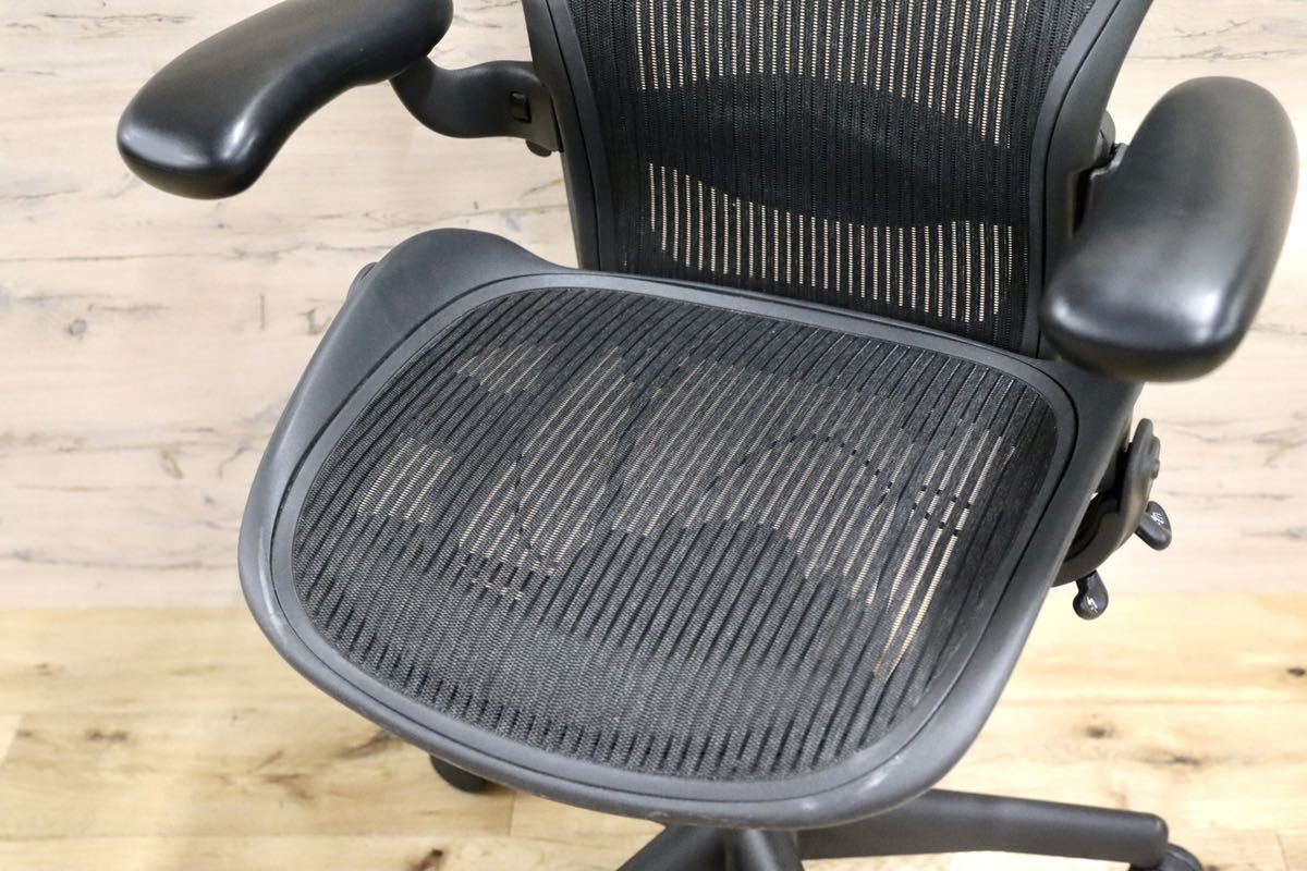 GMFF56○Herman Miller / ハーマンミラー アーロンチェア AERON Bサイズ デスクチェア オフィスチェア 書斎椅子 美品