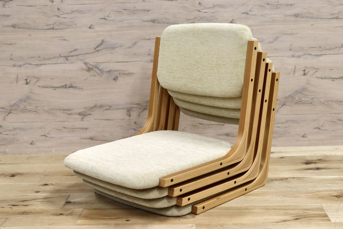 Tendo 天童木工 座椅子 和モダン（4個セット）4個セット - 座椅子