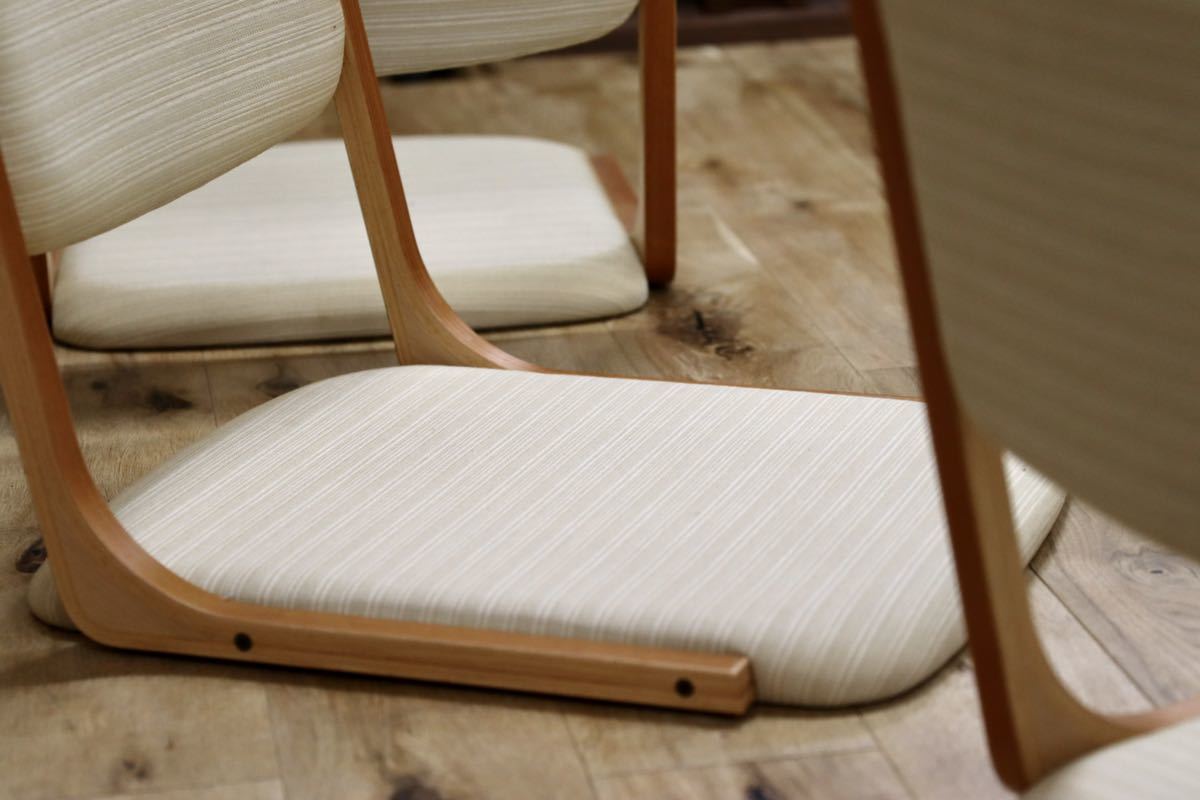 GMFK842B○天童木工 / Tendo 座椅子 椅子 チェア 4脚セット スタッキング 和家具 和モダン 美品