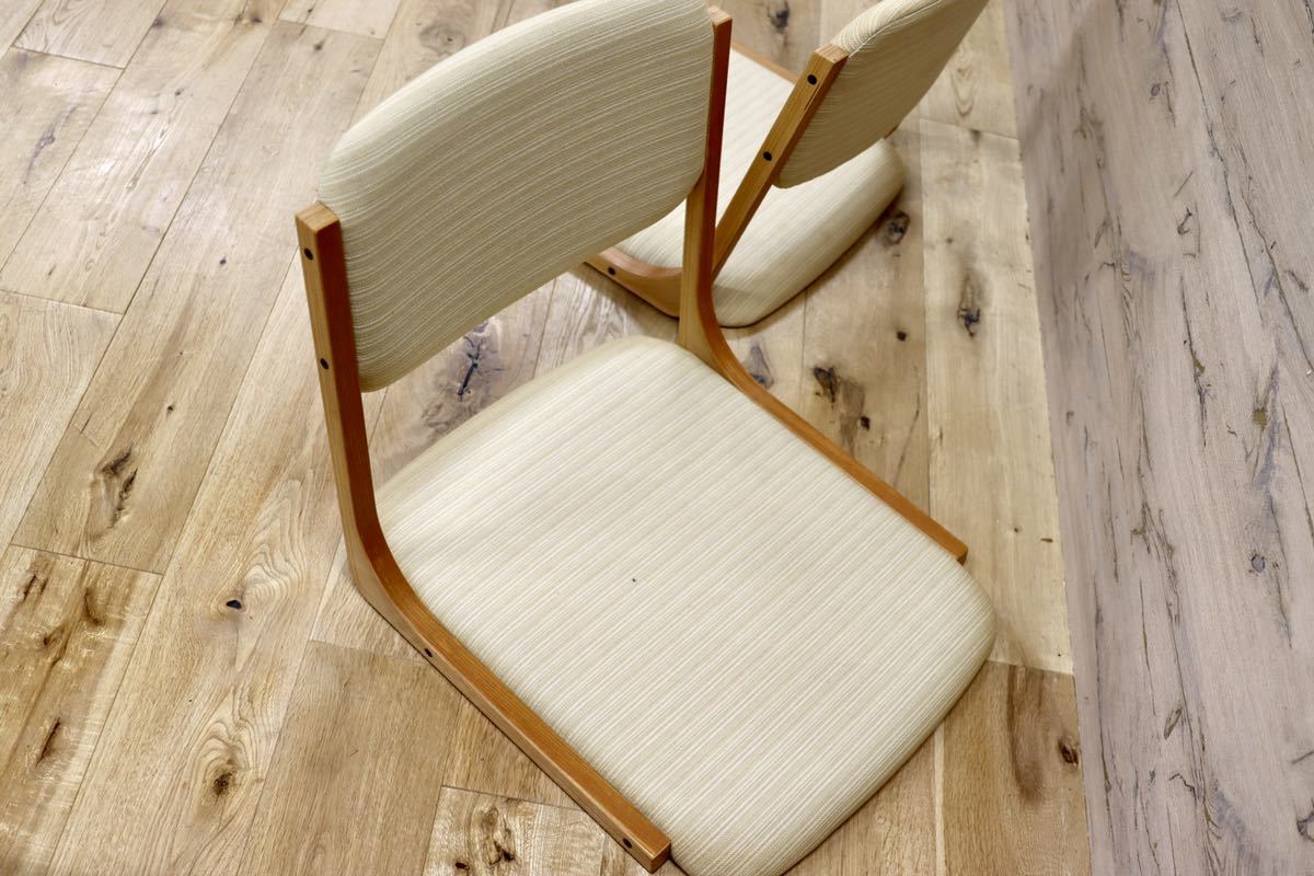 GMFK842B○天童木工 / Tendo 座椅子 椅子 チェア 4脚セット スタッキング 和家具 和モダン 美品