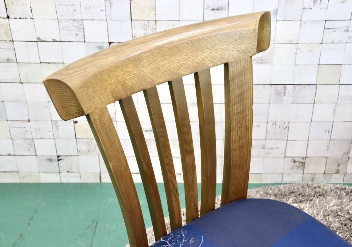 GMFT50B○shirakawa / シラカワ 和魂チェア S-670 ダイニングチェア アームレス 椅子 楢材 コキハナダ ファブリック 2脚セット 定価約19万